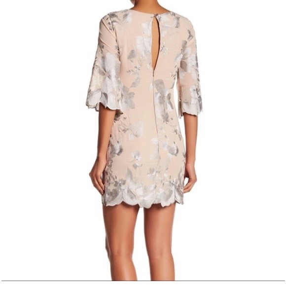 Dress the Population Paige Nude Sheath Dress Silver Embroidery - Picture 3 of 11